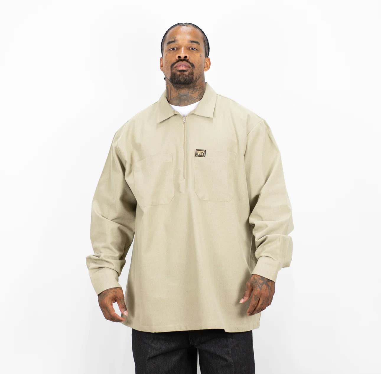 Fb County 1/2 Zip Long Sleeve Shirt (3 colors)