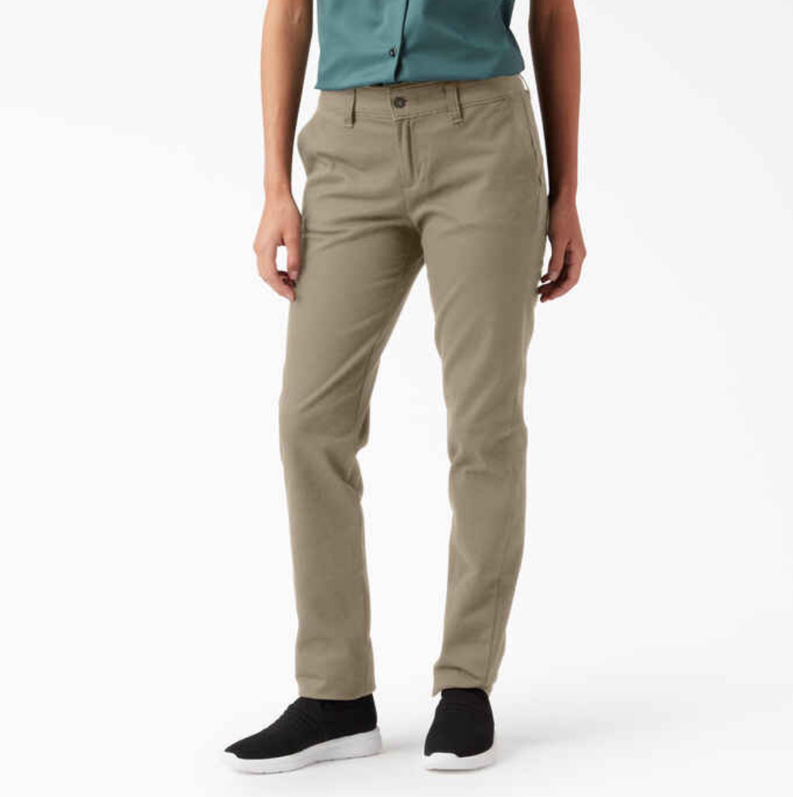 Women’s Skinny Twill Pants (Khaki and Black)