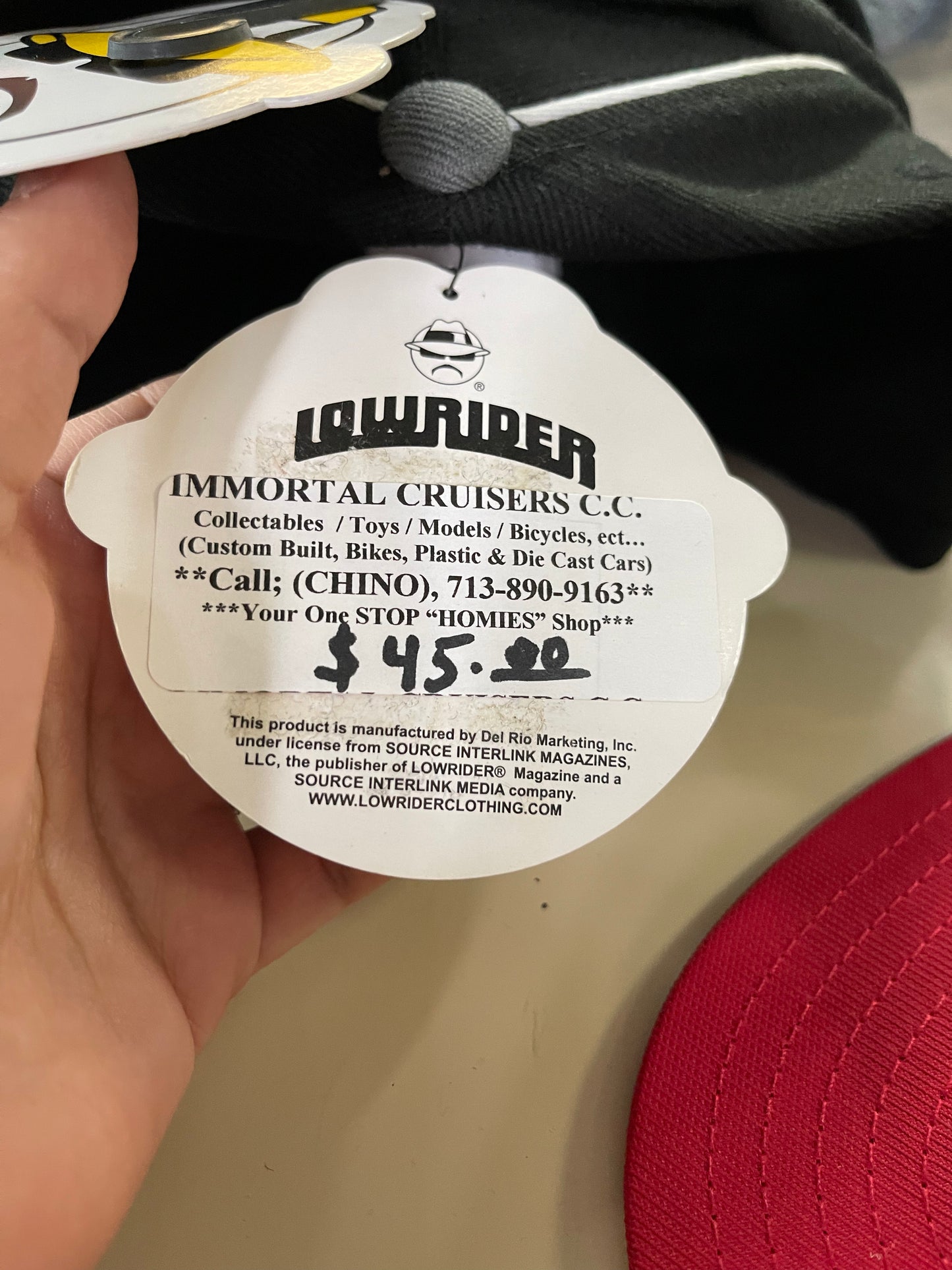 Lowrider Trademark Cap Black and Grey