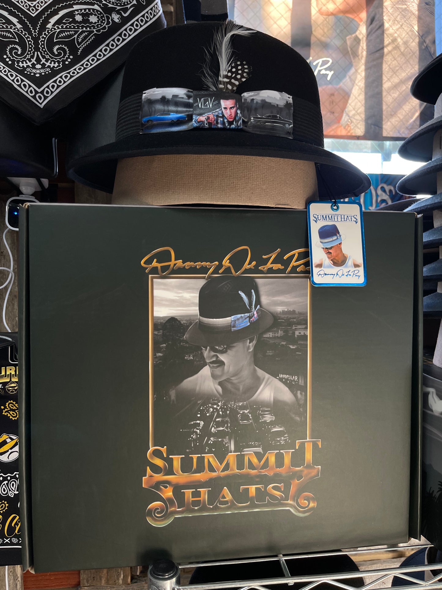 Danny De La Paz Black VGV Lowrider Hat