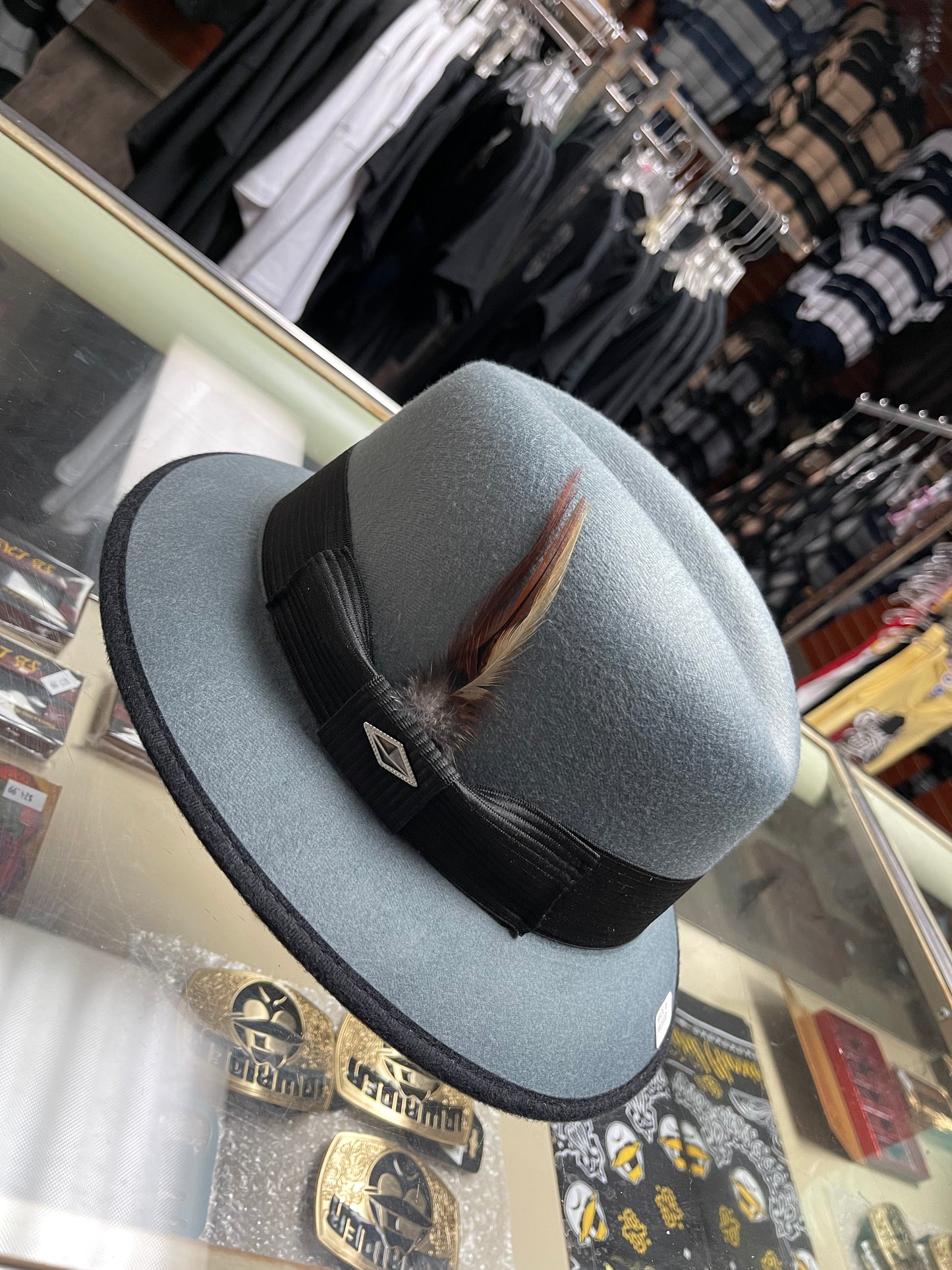 MX Wool Lowrider - Grey w/ black bound edge