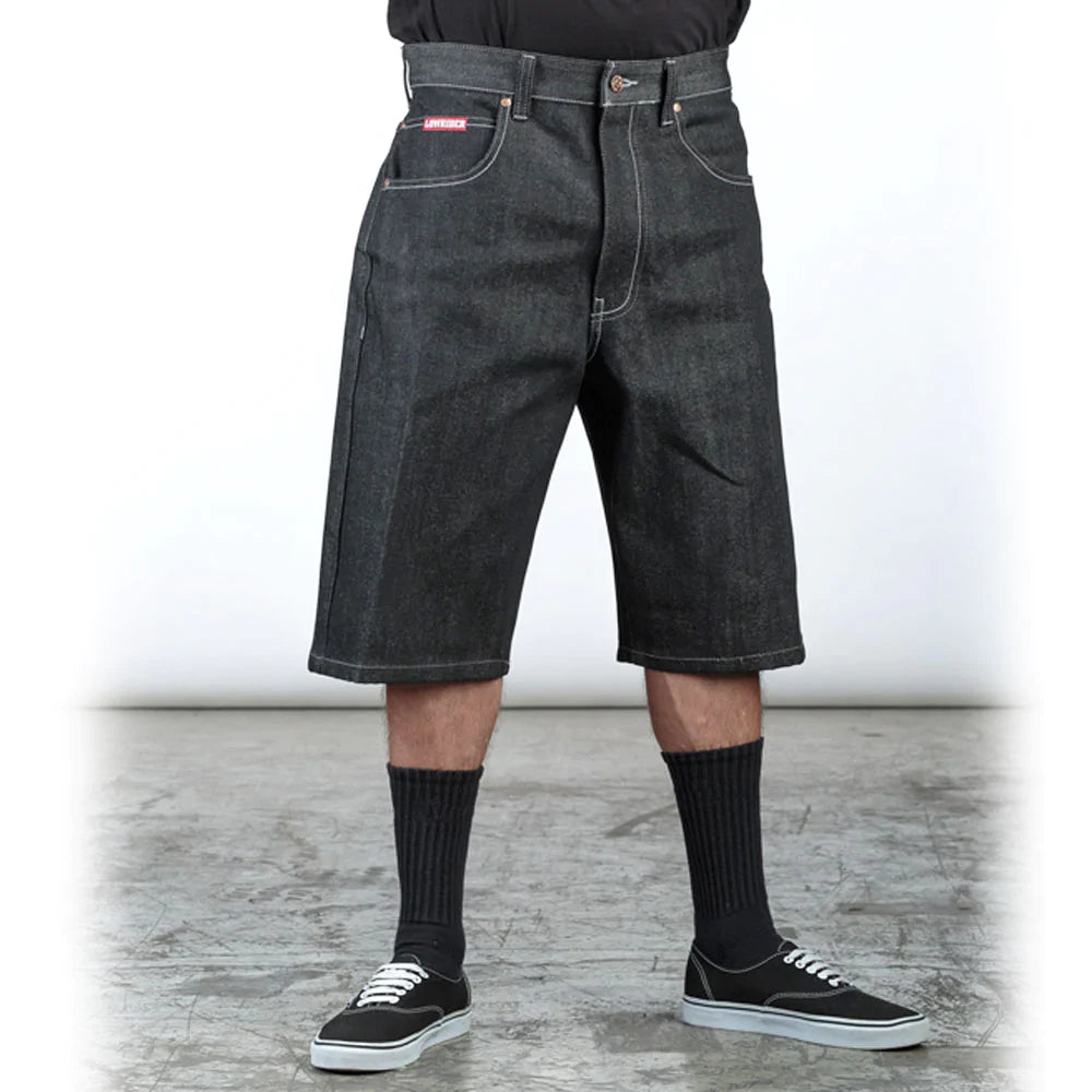Lowrider Classic Relax Fit Denim Short 2 Colors (Indigo and Black)