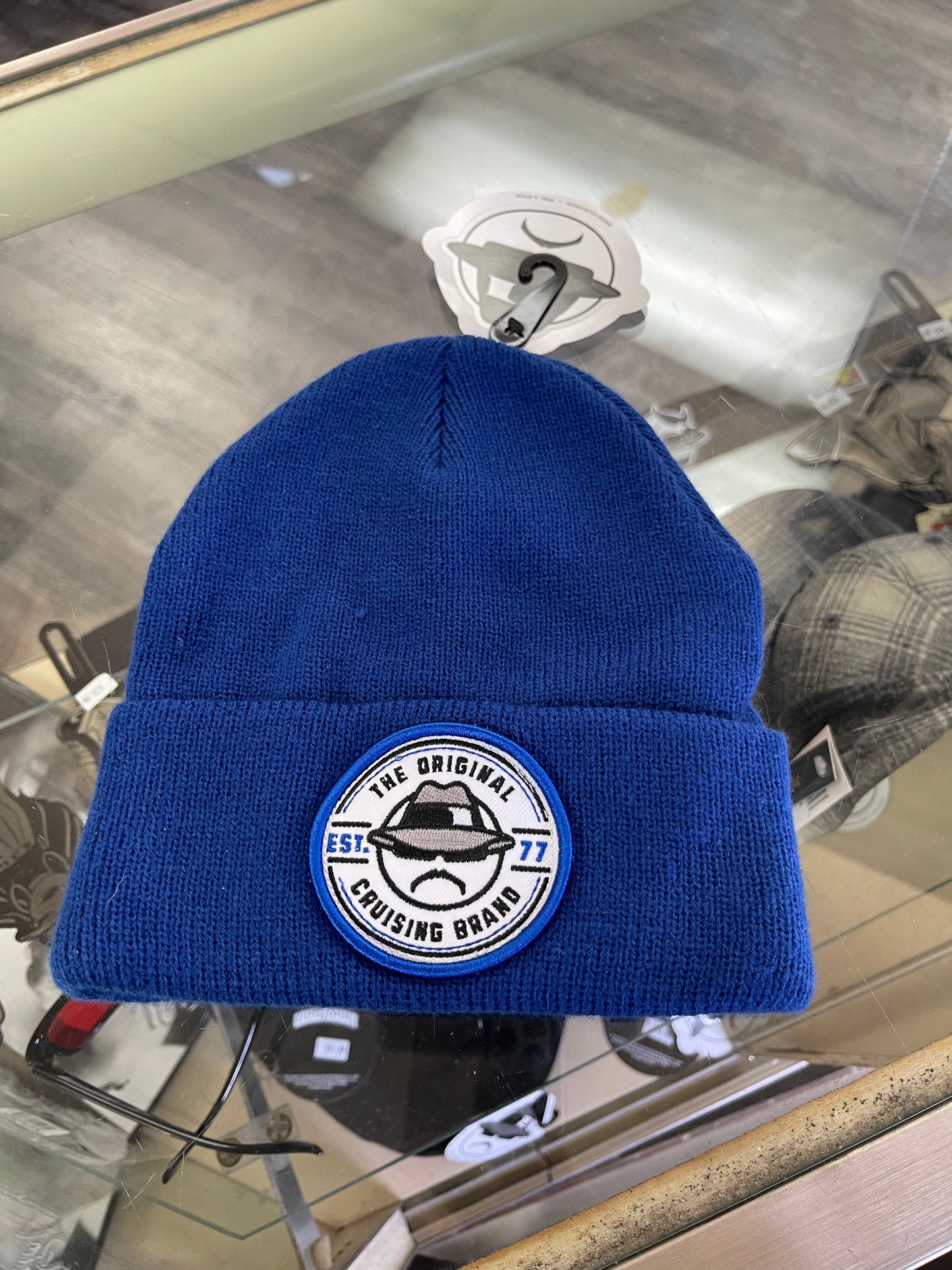 Lowrider Beanie Hats (Black and Blue)
