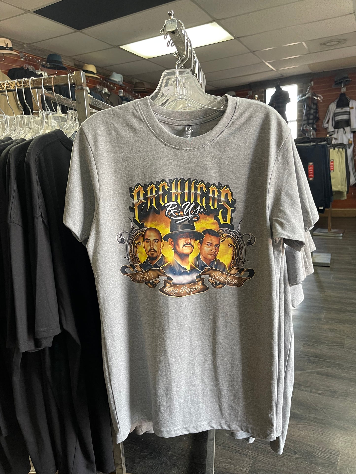 Pachucos R Us Tee (Blk & Grey) Limited Edition