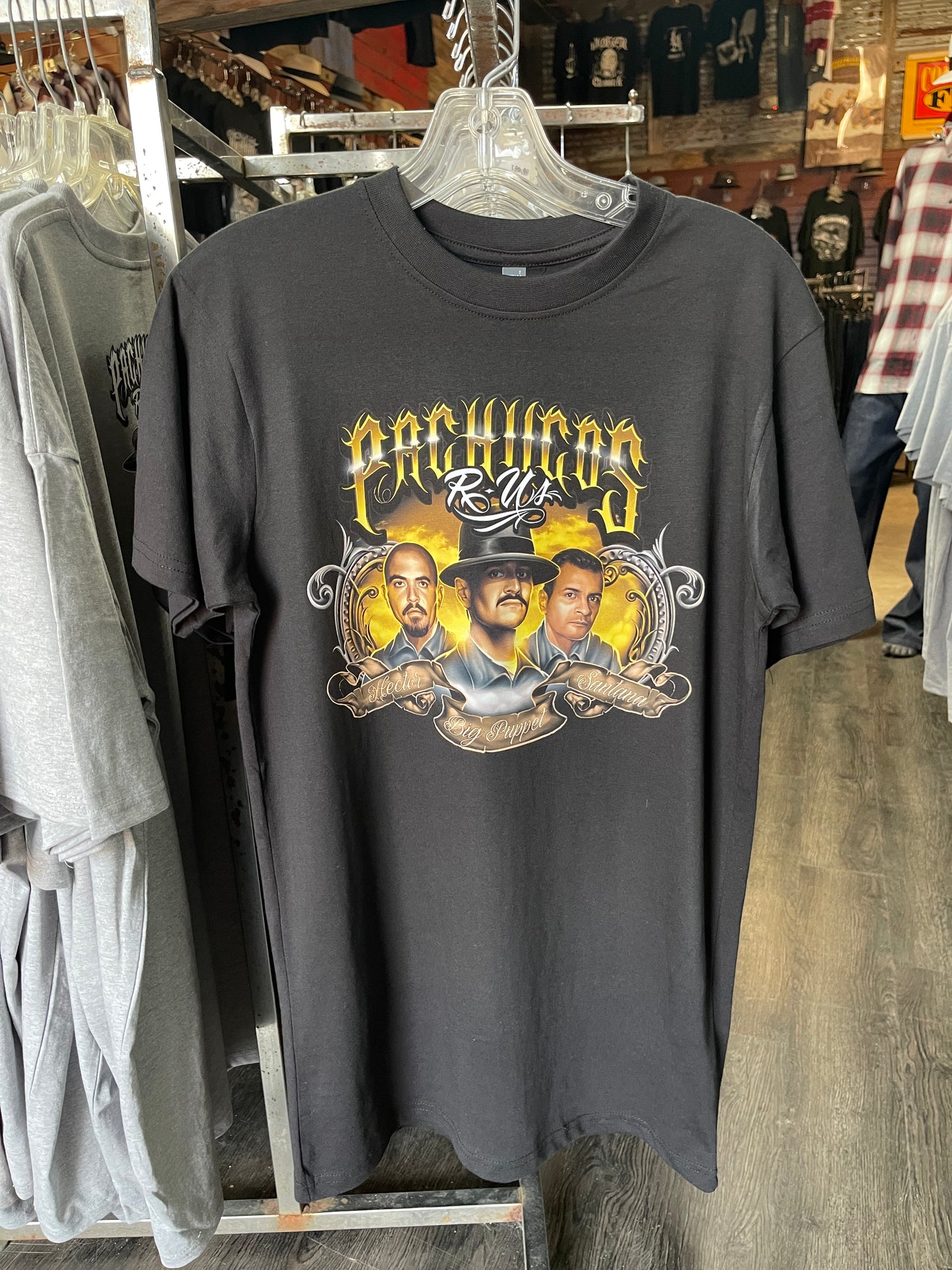 Pachucos R Us Tee (Blk & Grey) Limited Edition