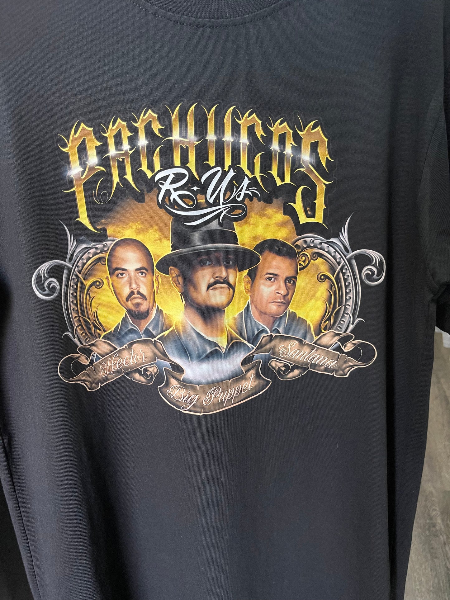 Pachucos R Us Tee (Blk & Grey) Limited Edition