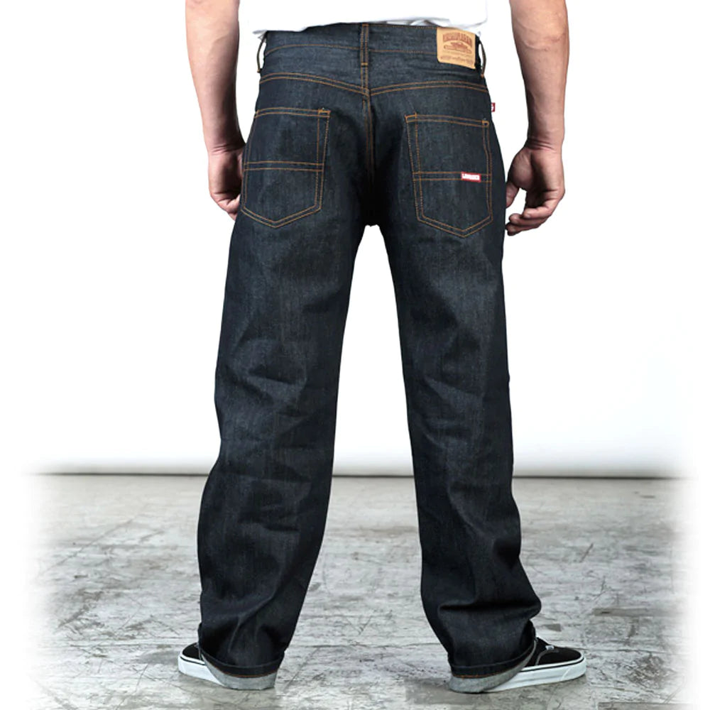 Lowrider Classic Relax Fit Denim Pant 30in. Length 2 Colors (Indigo and Black)
