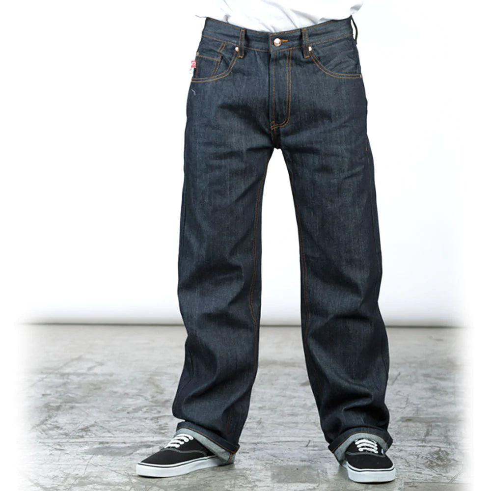 Lowrider Classic Relax Fit Denim Pant 30in. Length 2 Colors (Indigo and Black)