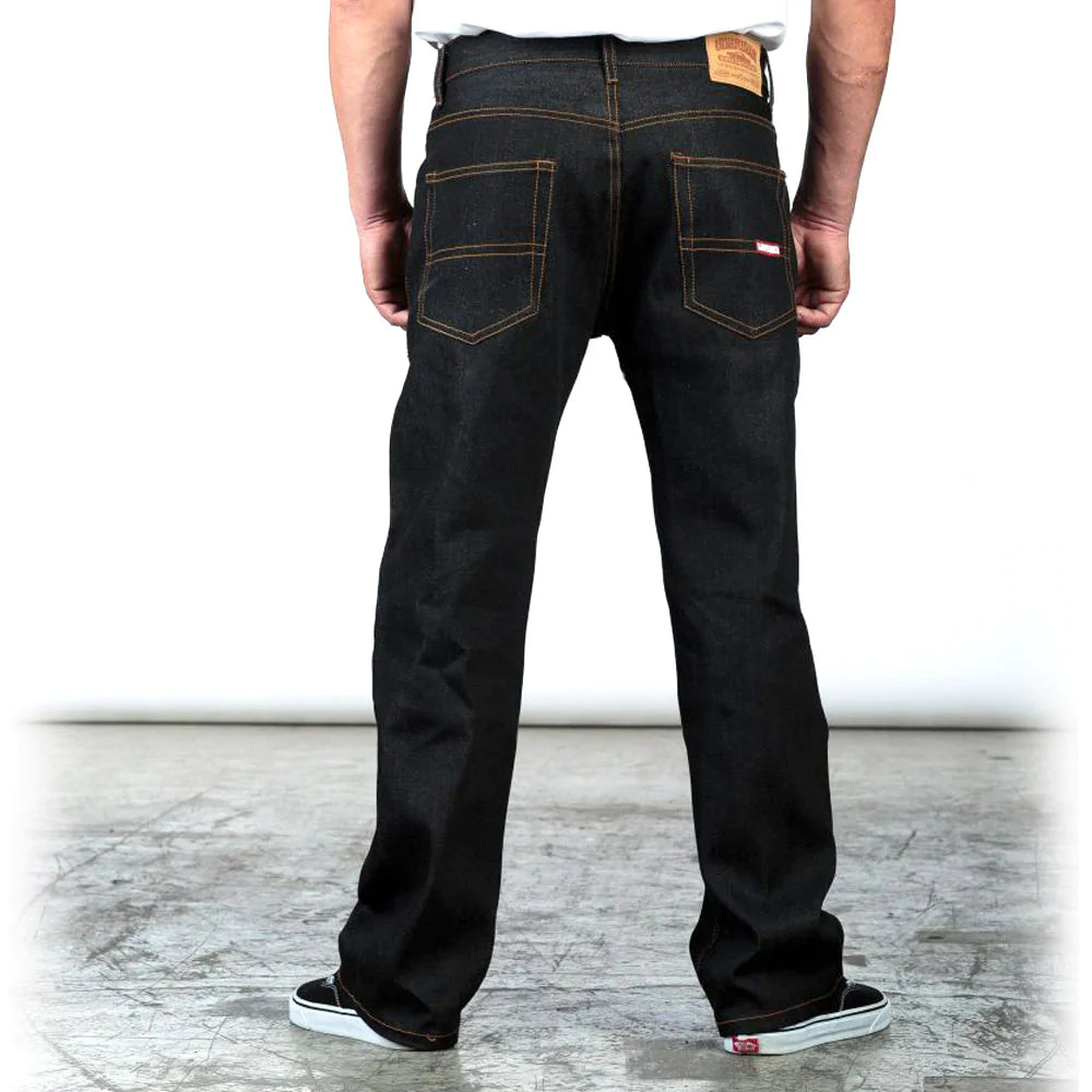 Lowrider Classic Relax Fit Denim Pant 32in. Length 2 Colors (Black and Indigo)